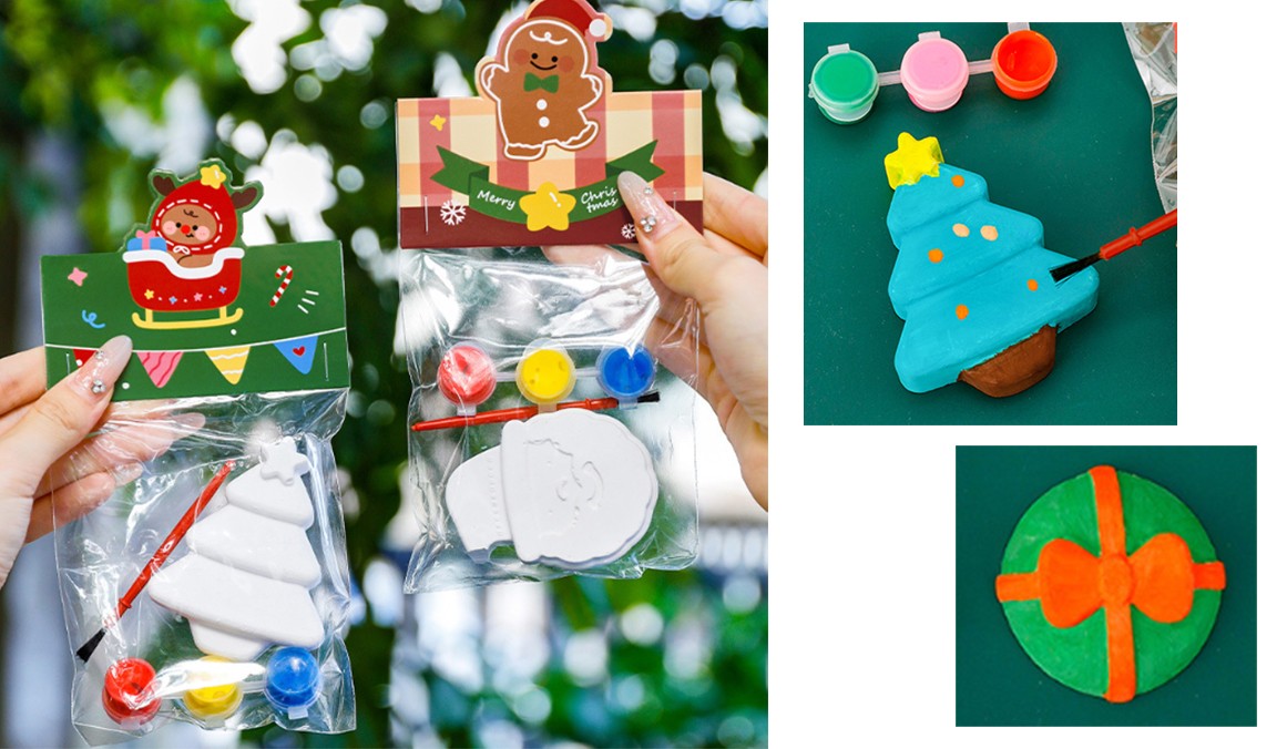  聖誕節DIY石膏擺件